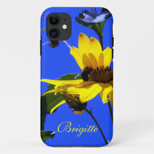 Blue Sky, Sunflowers N Bees iPhone 5 case