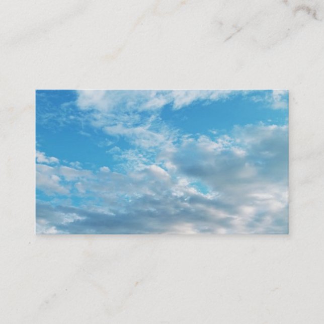 Blue Sky Themed Business, 3.5" x 2.0", 100 pack Business Card (Front)