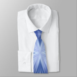 Blue Sky White Clouds Abstract Pattern Tie