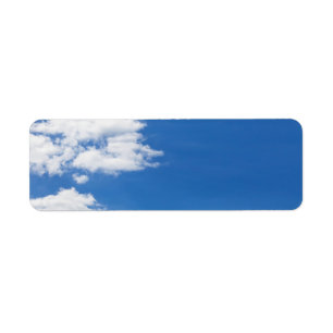 Blue Sky White Clouds Background Customised Blank