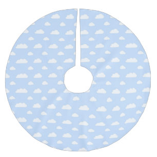 Blue Sky White Clouds - Christmas Tree Skirt
