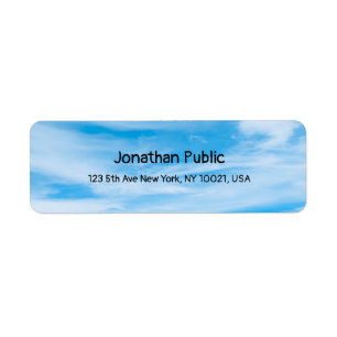 Blue Sky White Clouds Elegant Calligraphy Template