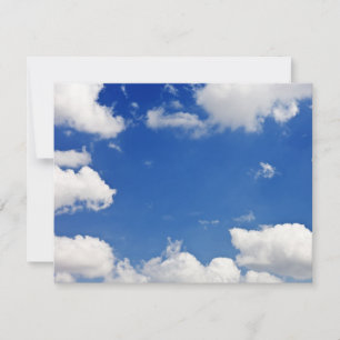 Blue Sky White Clouds Heaven Template