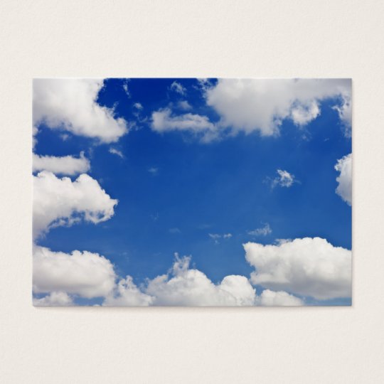 Blue Sky White Clouds Heaven Template Business Card