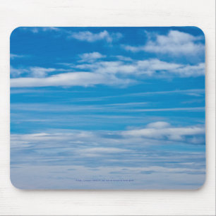 Blue Sky With Cloud Streaks Mouse Mat