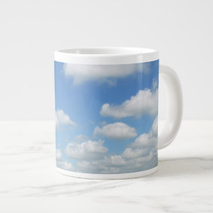 Blue Sky with Clouds Large Coffee Mug