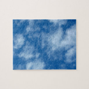 Blue Sky with Clouds Nature Photography Jigsaw Puzzle