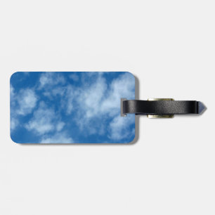 Blue Sky with Clouds Nature Photography Luggage Tag