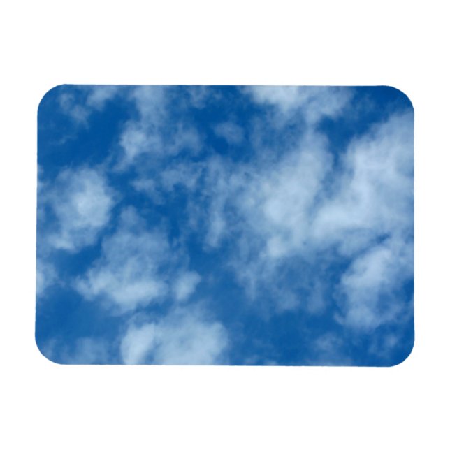 Blue Sky with Clouds Nature Photography Magnet (Horizontal)