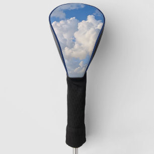 Blue sky with clouds photo golf head cover