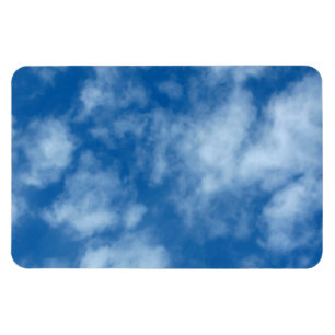 Blue Sky with Clouds Photo Magnet