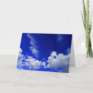 Blue Sky with Clouds Thank You Card