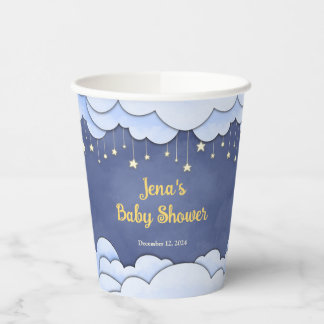 Blue Sky with Hanging Stars - Paper Cups