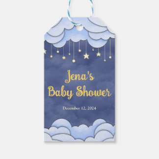 Blue Sky with Haning Stars - Gift Tag