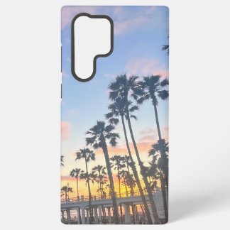 Blue Sky with Pink Clouds Oceanside California Samsung Galaxy Case