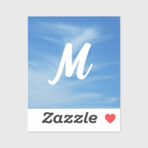 Blue Sky with White Clouds Abstract Nature Photo