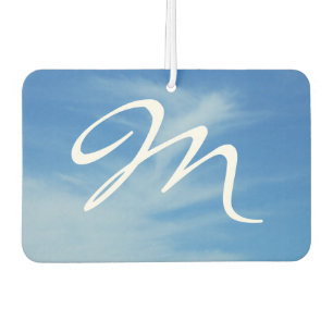 Blue Sky with White Clouds Abstract Nature Photo Car Air Freshener