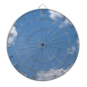 Blue Sky with White Clouds Dart Board