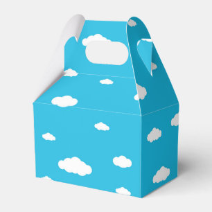 Blue Sky with White Clouds Favour Box