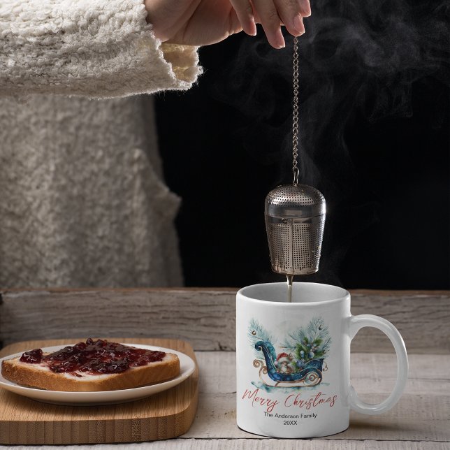 Blue Sled Baby Reindeer Coffee Mug (Creator Uploaded)