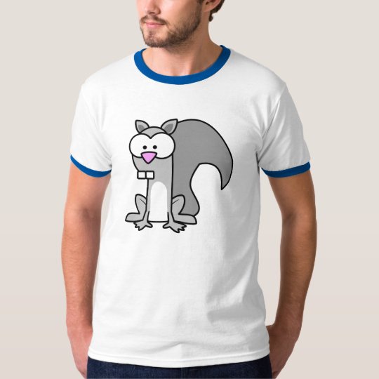 Blue Sleeve Squirrel Shirt