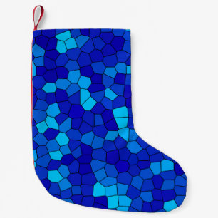 BLUE SMALL CHRISTMAS STOCKING