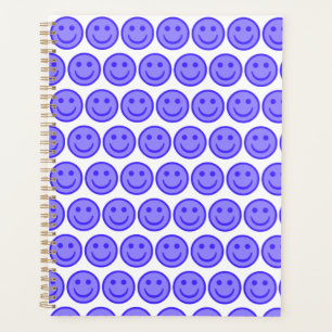 Blue Smiley Face Planner