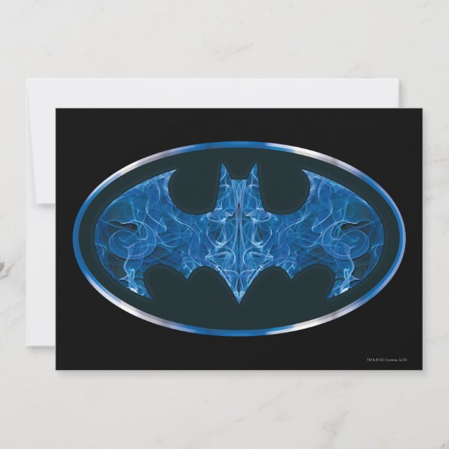 Blue Smoke Bat Symbol (Front)
