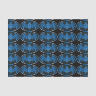 Blue Smoke Bat Symbol Tissue Paper