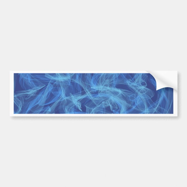 Blue Smoke Bumper Sticker (Front)