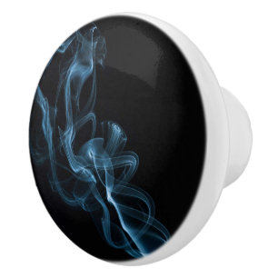 Blue Smoke Ceramic Knob