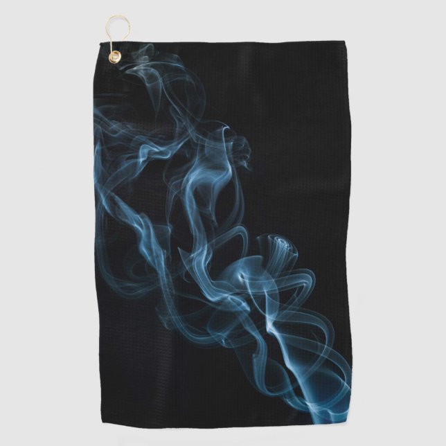 Blue Smoke Golf Towel (Front)