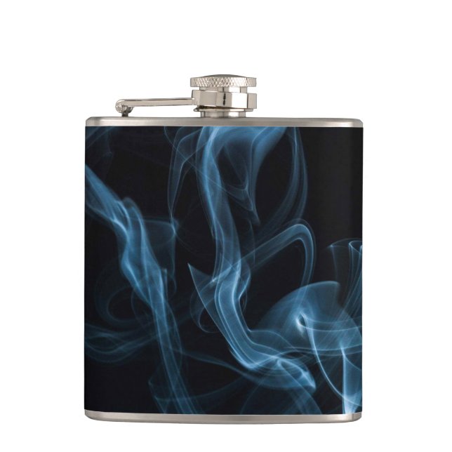 Blue Smoke Hip Flask (Front)