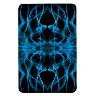 Blue Smoke Symmetrical Minimalist Black Magnet