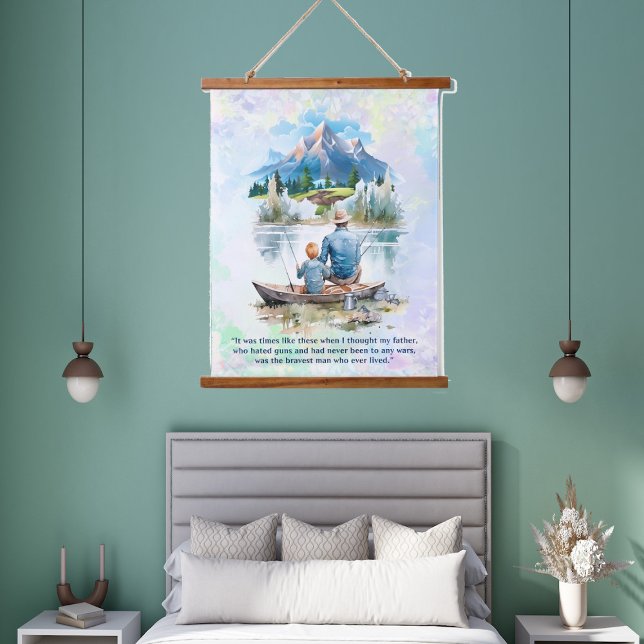 Blue Smoky Mountain Cloud Lake Fishing Fathers Day Hanging Tapestry (Blue Smoky Mountain Cloud Lake Fishing Fathers Day Hanging Tapestry)