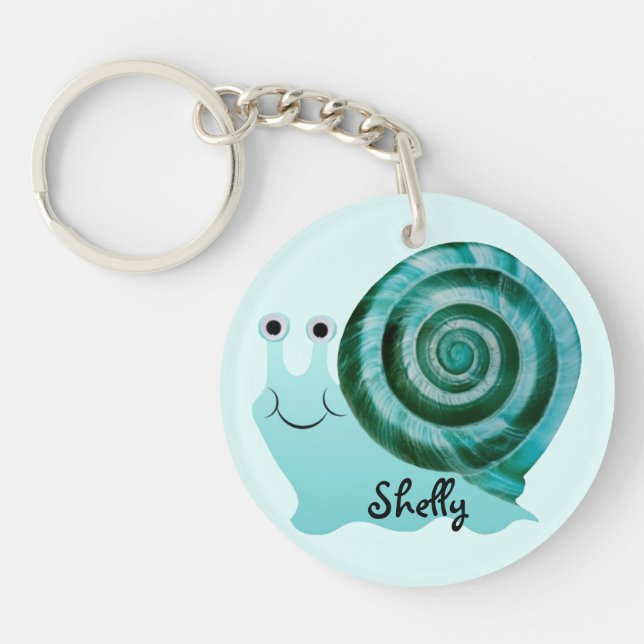 Blue Snail Key Ring (Front)