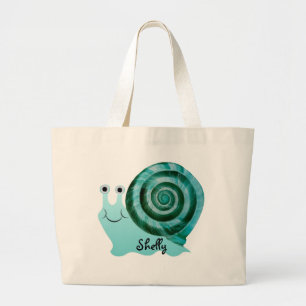 Blue Snail Large Tote Bag