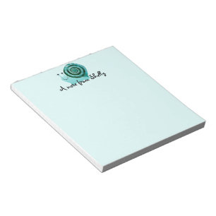 Blue Snail Notepad