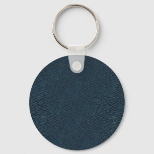 Blue Snake Skin Leather Key Ring