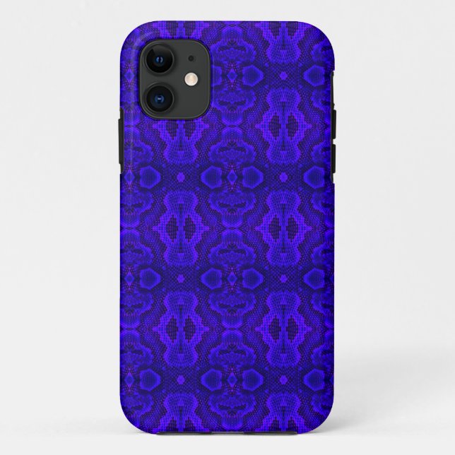 Blue Snake Texture Phone Case (Back)