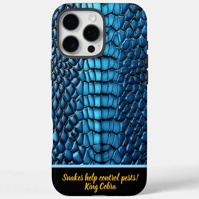Blue snakeskin shine in the light Case-Mate iPhone case (Back)
