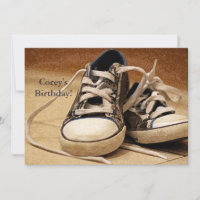 Blue Sneakers Invitation