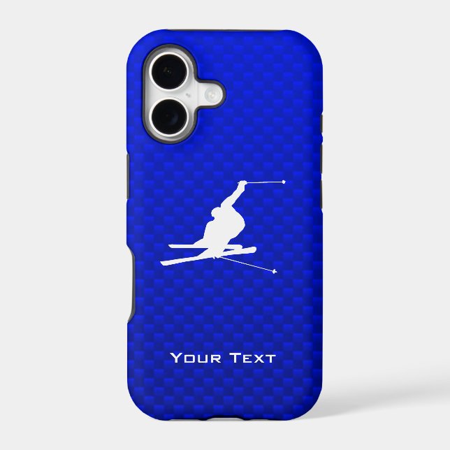 Blue Snow Skiing (Back)