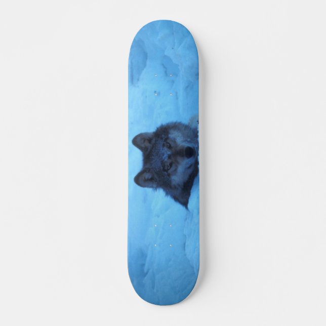 Blue Snow Timber Wolf Skateboard (Front)