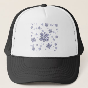 Blue Snow Trucker Hat