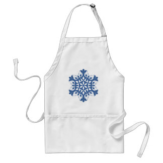 Blue Snowflake Apron