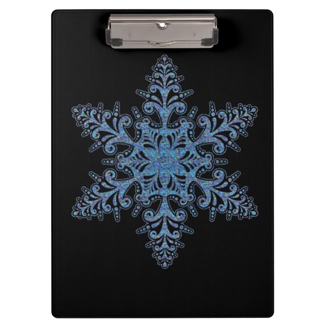 Blue Snowflake Clipboard (Front)