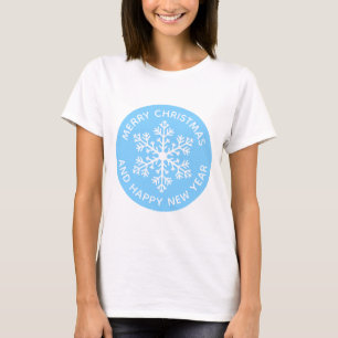 Blue Snowflake Festive T-Shirt