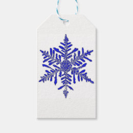 snowflake gift tag