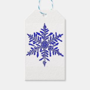 Blue Snowflake Gift Tag
